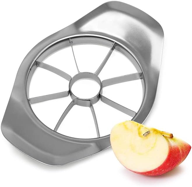 VENIQE Stainless Steel Apple Cutter with 8 Blades Fruit Slicer Kitchen Accessories Ultra-Sharp,Fruit Cutter (Pack of 1)