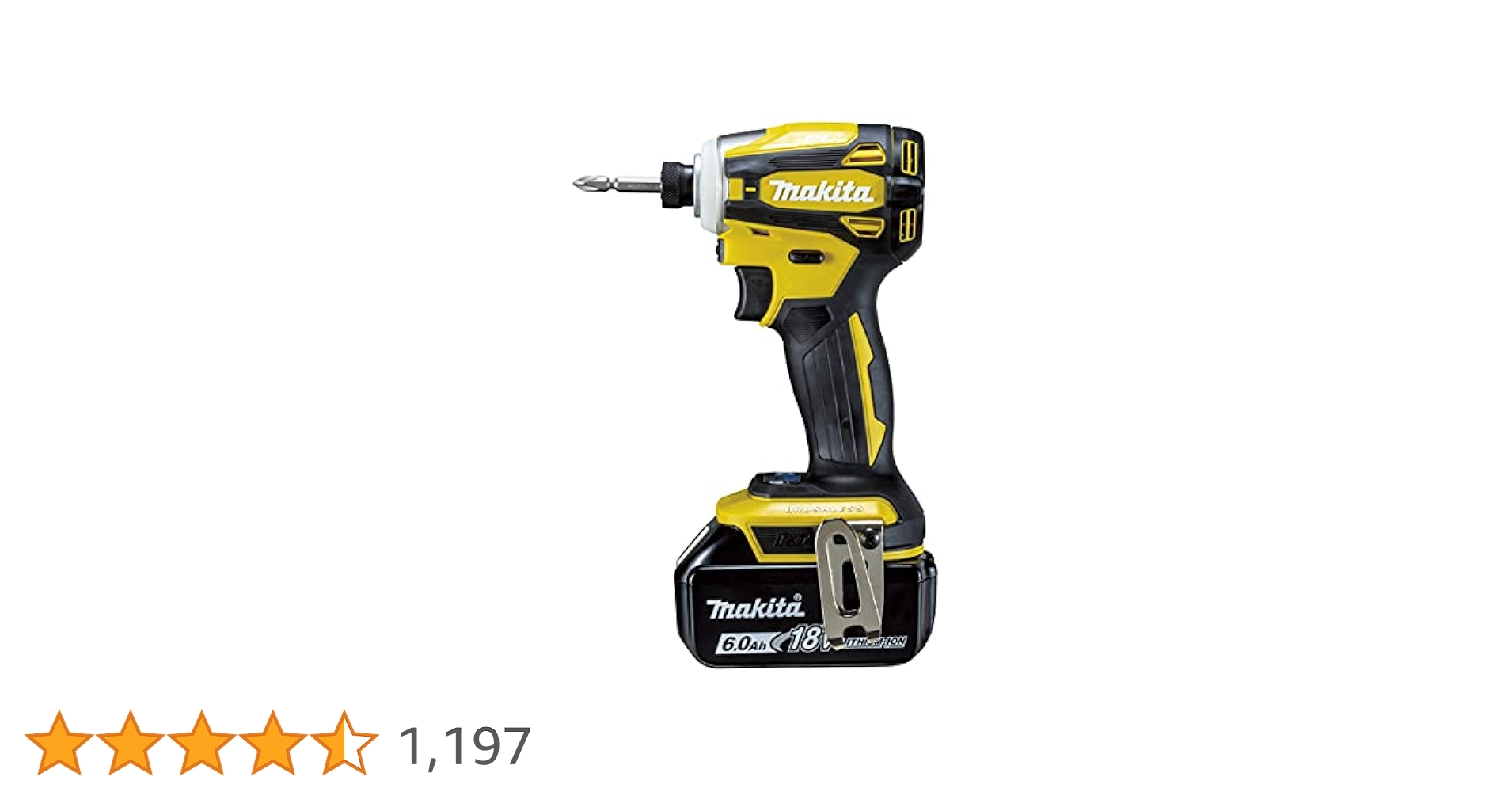 Amazon | マキタ インパクトドライバTD172(18V)イエロー トルク