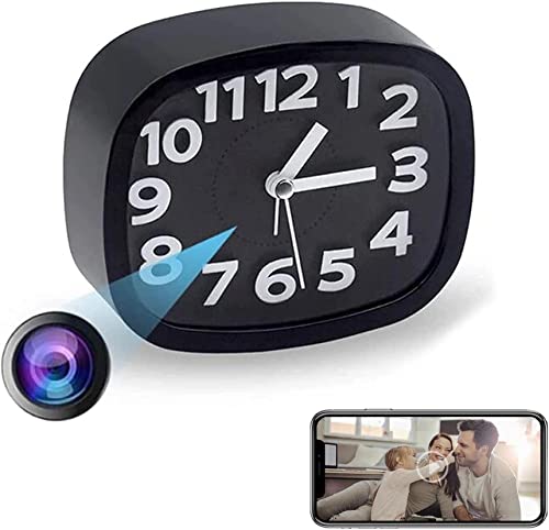YILEFU WiFi Mini Cámara De Reloj Despertador Oculta, Full HD 1080P Niñera Cámara Espía Inalámbrica Visión Nocturna Cámaras De Vigilancia Secretas Cover