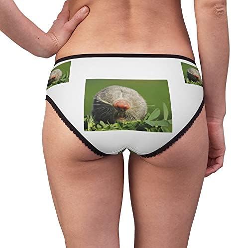 Lesser Mole Rat Panties, Lesser Mole Rat Underwear, Briefs, Cotton Briefs, Funny Underwear, Panties For Women