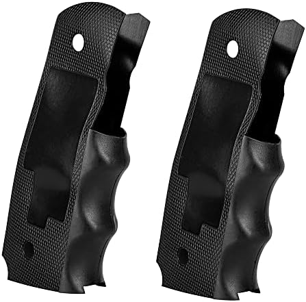 Bomeek Rubber Grip Glove Sleeve Insert Fits Full Size Commander & Government Model 1911-2 Pack Black