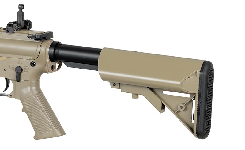 Fusil Rifle réplica Airsoft eléctrico CM.513 M4 Tan Cyma con batería, Cargador de batería y Cargador de Bolas hi-Cap