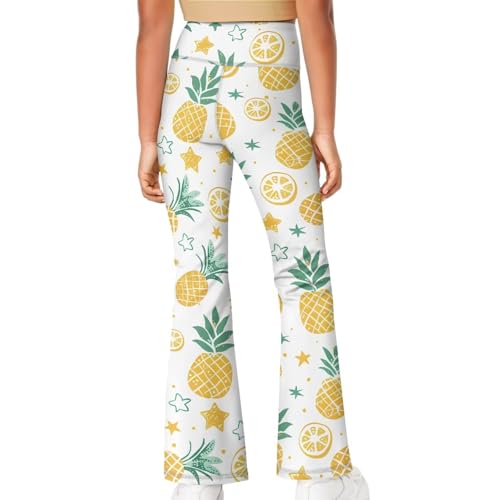 Kids Yoga Pants Casual High Waisted Skinny Flare Leggings Bootcut Sweatpants for 5-14Y Girls4