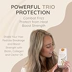 VITAMINS hair cosmetics Keratin Protein Hair Serum - Anti Frizz Control Hair Oil Repair Treatment - Gloss Shine & Heat Protectant for Frizzy Dry Damaged Locks - Image 3