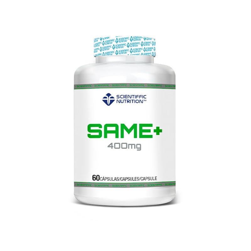 Scientiffic Nutrition - Same+, S-Adenosil Metionina 400mg es un Antioxidante que Ayuda al Cuidado del Hígado y el Sitema Hepático - 60 Cápsulas.