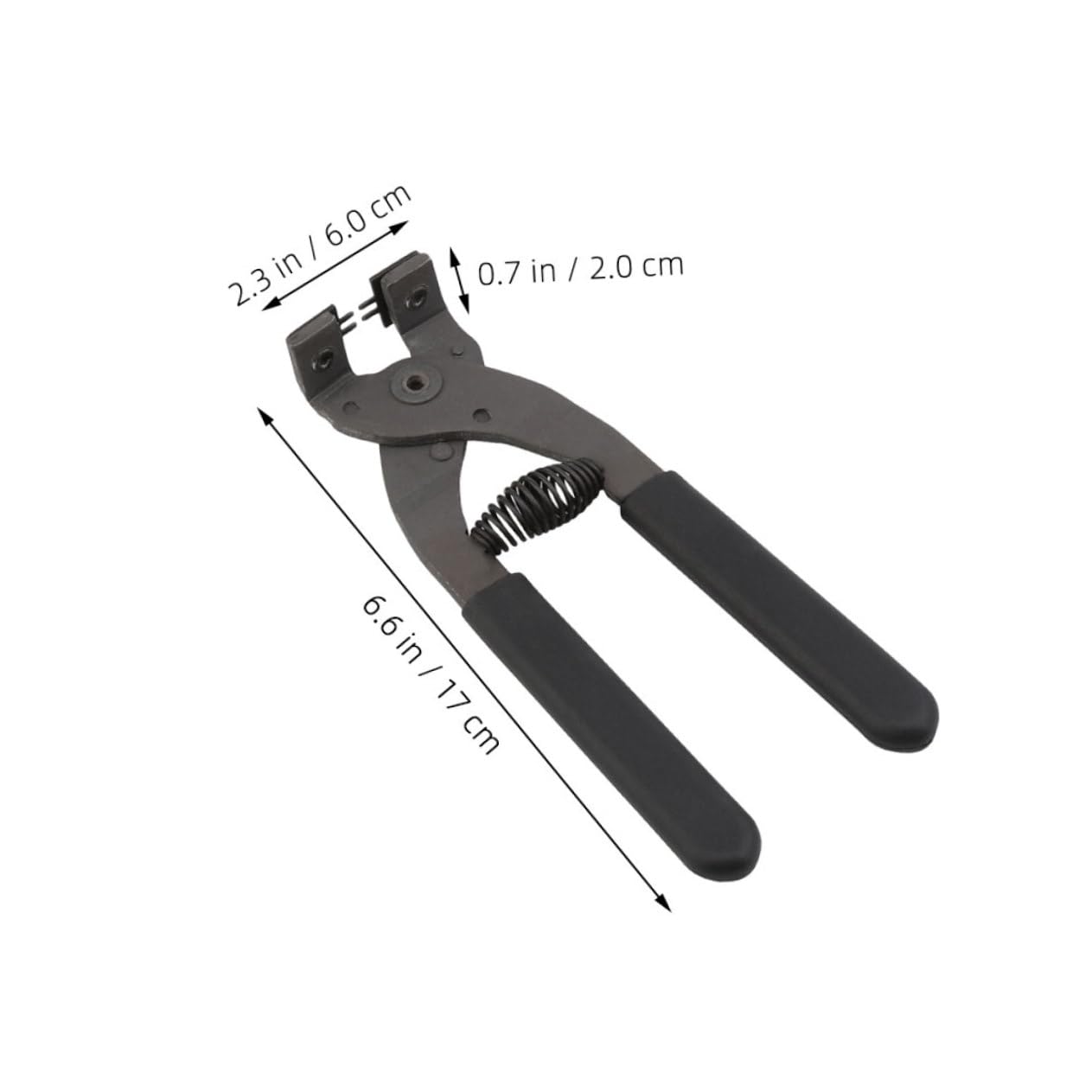 Housoutil Carbon Steel Leather Punch Tool Ergonomic Small Crafting Plier for Leather Working Belts Watch Straps DIY Projects Efficient Spring Mechanism Plier 4mm-4 Teeth