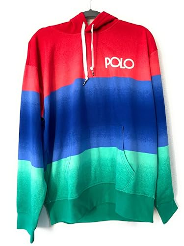POLO RALPH LAUREN Men's Long Sleeve Sweater, Ombre Multi, M