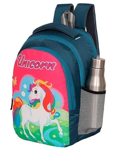 Stylish & Durable Casual Backpack – Blue Unicorn School Bags for Kids, Boys & Girls, Lightweight & Water-Resistant Daypack with Multiple Compartments for Kids & Teen-image-37