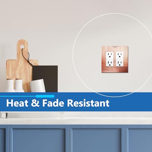 Image of LIDER Double Decorator Metal Wall Plate, Temperature and Impact Resistant, Screwless Cover, Modern Upgrade, Mid-Size 2-Gang 4.88 inch x 4.92 inch, UL Listed, Stainless Steel, Polished Rose Gold, 1-Pack