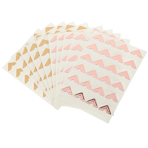 OHPHCALL Photo Album Corner Stickers 240 Pieces Self-Adhesive Picture Corners Multi-Functional Scrapbook Organizers