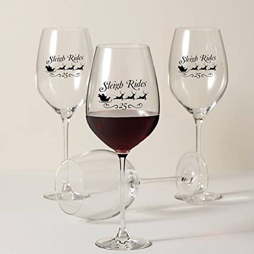 Verres à vin rouge Sleigh Rides 25 de qualité supérieure - 8