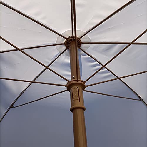 Sombrilla de playa inclinable con altura regulable para patio 7