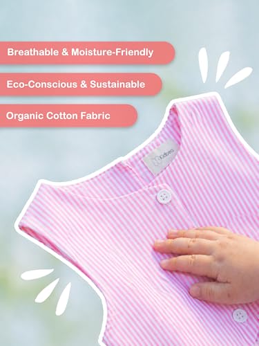 Image of Kidbea Girls 2-Piece Clothing Set, Cotton Sleeveless Vest Top & Leg Pant