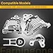 4PCS Engine Motor Mount and Transmission Mount Set Compatible with Jeep Cherokee 3.2L 2014-2022 68192832AB 68192832AC 68353710AB