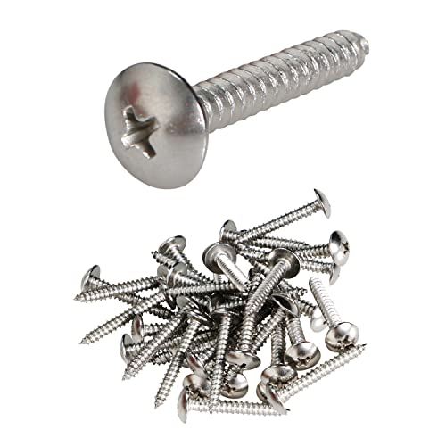 Vis à bois tête bombée inox #10 fixation solide sans pré-perçage pour assemblages durables