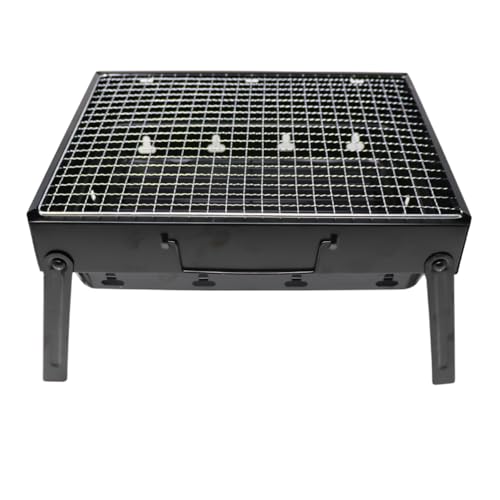 Ensemble complet de barbecue portable 炭炉！avec bac à cendres, briquettes de coco, allume-feu, couverts jetables et accessoires – Tout-en-un pour jardin, balcon, camping