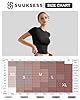 SUUKSESS Women Double Lined Fitted Basic Tee Shirts Crew Neck Short Sleeve Y2K Going Out Crop Tops (Jet Black, S) #5