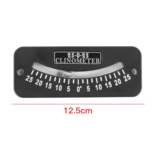 VOANZO Mini-Neigungsmesser, Winkel-Clinometer, 25-0-25, Mini-Winkelmesser, Neigungsmesser, Clinometer, Goniometer für Schiffsrouten