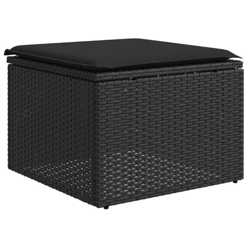 vidaXL Gartenhocker mit Kissen, Gartenstuhl mit abnehmbarem waschbarem...