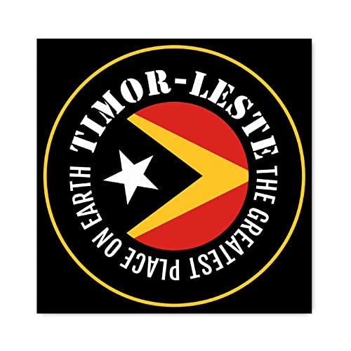 Panneau en bois drapeau Timor-Leste pour personnaliser une décoration