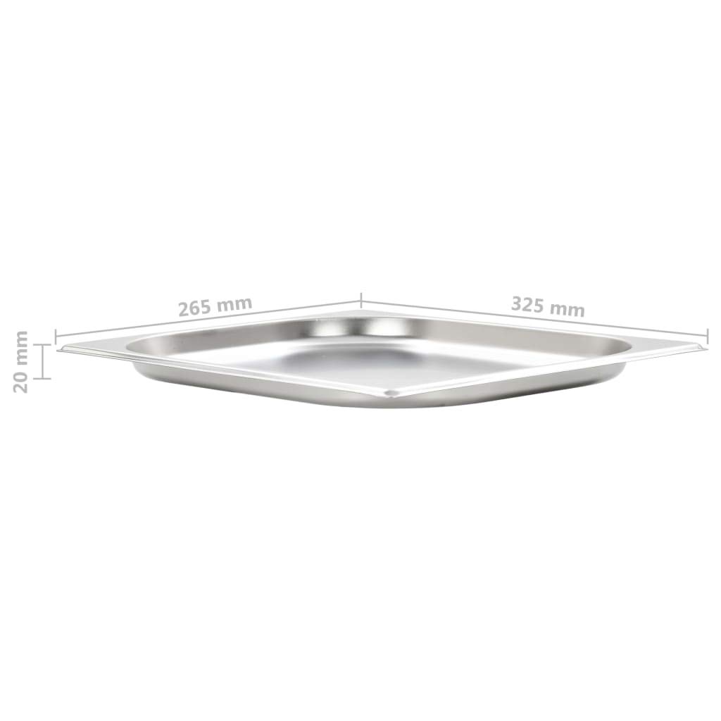 Accesorios para electrodomésticos de cocina Gastronorm contenedores 8 piezas GN 1/2 20 mm acero inoxidable hogar y jardín
