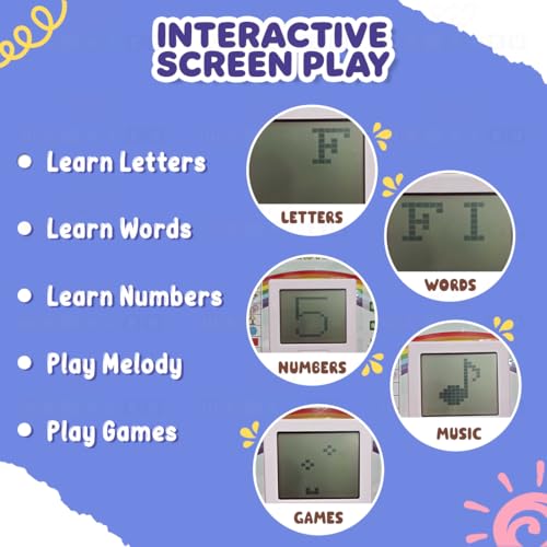 Image of Wembley Laptop Computer Educational Kids Toys for 2 - 5 Years Boy | 20 Fun Activity Learning Toy for 2 3 4 5 Years Boys and Girls Now Learn Letter, Words, Mathematics, Games, Music, Logic, Memory Tool