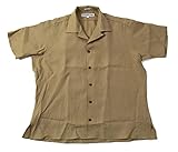 [インディビジュアライズドシャツ] INDIVIDUALIZED SHIRTS オープンカラー リネン 半袖シャツ (KHAKI, L)