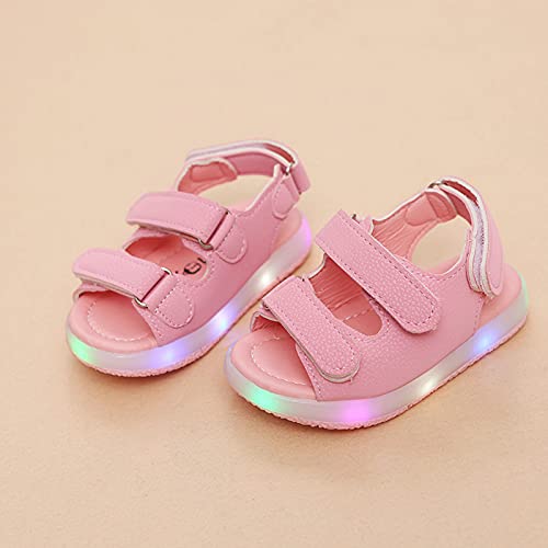 Toddler Kids Summer Girls Sandals Sport Shoes LED Baby Boys Luminous Baby Shoes Toddler Breathable Soft Sole Water Sandals3