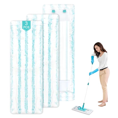 3 Piezas para Leifheit Profi XL Micro Duo Fundas de Repuesto para Limpiaparabrisas, Microfibra Recambio para Leifheit Profi XL Cotton Plus, para Todo Tipo de Suelos