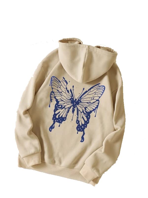 sxv style Butterfly Printed Sweatshirt Hoodie-picture-26