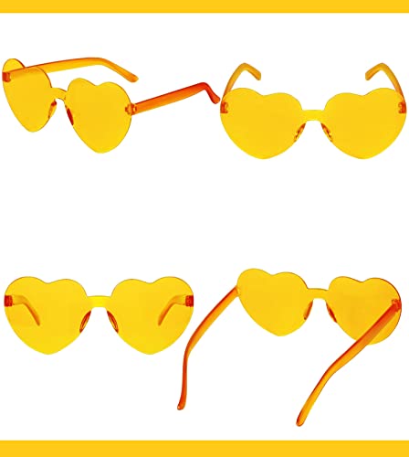 Heart Shape Sunglasses Rimless Love Candy Glasses for Women Heart Glasses Party Favors4