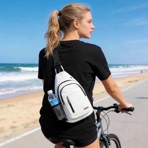 Image of JENAGREEN Sling Backpack Crossbody Sling Bag, Cross Bag Adjustable Travel Hiking Essentials Casual Daypack Multipurpose Chest Bag Purse for Women Men