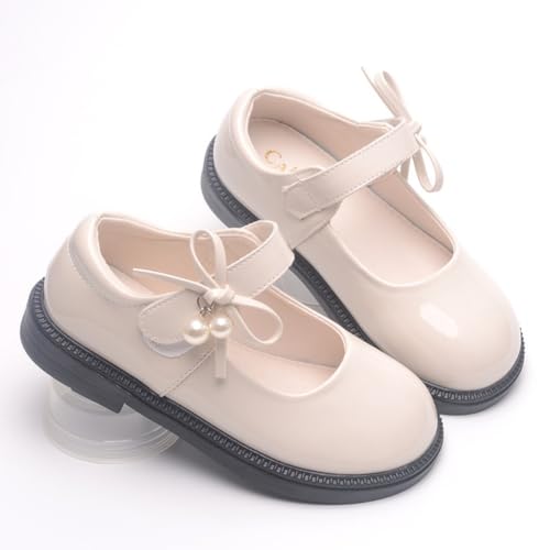 Girl's Mary Jane Flats School Uniform Oxford Wedding Party Black Dress Shoes(Toddler/Little Kid)4