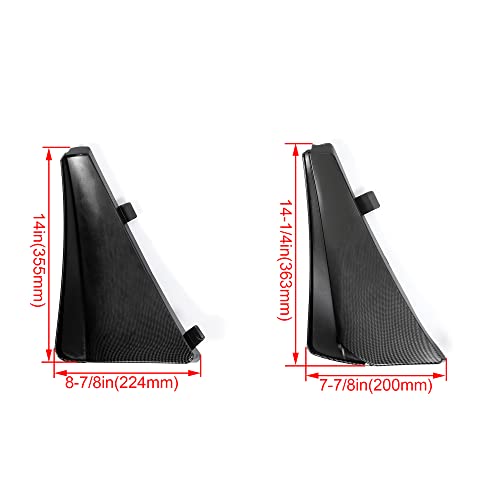 Image of Kojem Splash Guard Mud Flaps Compatible with 2020-2025 Chevy Chevrolet Corvette C8 Replacement for 84263453 84263457 Extended Style Front & Rear 4Pcs Carbon Fiber Color