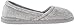 Dearfoams womens Katie Microfiber Velour Espadrille Slipper, Light Heather Grey, X-Large US