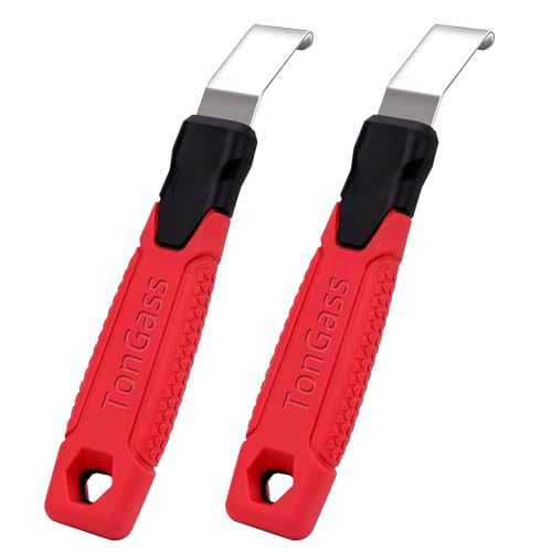 TonGass 2-Pack Vinyl Siding Removal Tool with Extra Long Non-Slip Grip Handle, Steel Blade Vinyl Installation and Removal Tool, The Ultimate Vinyl Siding Zip Tool, Avoid Damaging Vinyl Siding Tool