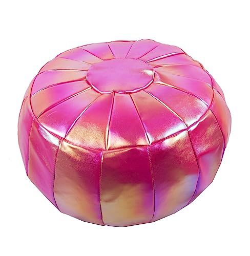 maxer 【2 Size Unstuffed Pouf Cover, Ottoman, Bean Bag Chair, Foot...