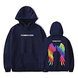 Sudadera con Capucha de alas de ángel Unisex Casual con Capucha de Manga Larga de Felpa Sudadera con Capucha