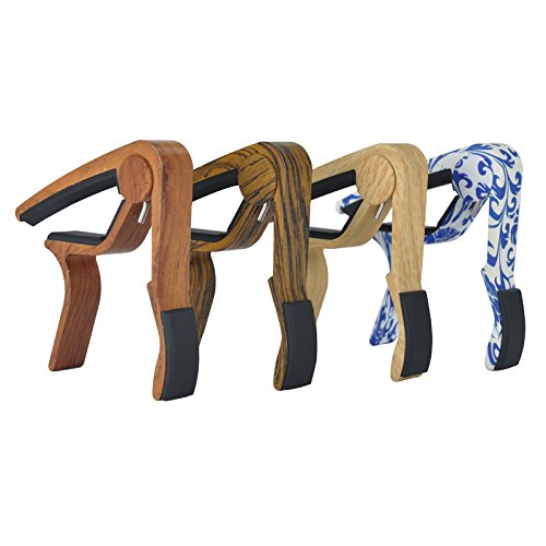 Capodastre pour guitare acoustique, capodastre en métal, grain de bois, accessoires pour guitare (B) - Les Beatles, Paul McCartney, John Lennon, RIngo Starr, George Harrison Capodastre pour guitare acoustique, capodastre en métal, grain de bois, accessoires pour guitare (B) – Image 5