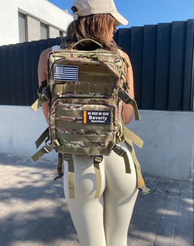 Beverly Mochila Táctica USA | Capacidad 45 L | Modelo Militar | Cordura de Alta Resistencia | Multiples Bolsillos | Gimasio, Montaña y Aire Libre.
