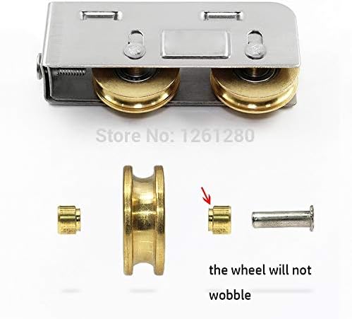 Window Roller 888-Type Window Roller Sliding Door Plastic Steel Window Pulley Aluminum Alloy Windows Brass Wheel Mute Nylon Roller Hardware