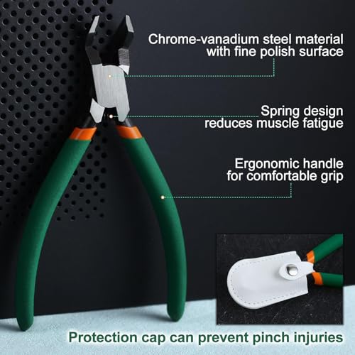SPEEDWOX Model Nippers Wire Cutter 45° Sprue Cutter Wire Flush Cutters, Electronic Model Sprue Clippers - Image 4