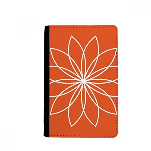 DIYthinker Flower Line Plant Flower Pattern Passport Holder Notecase Burse Wallet Cover Card Purse