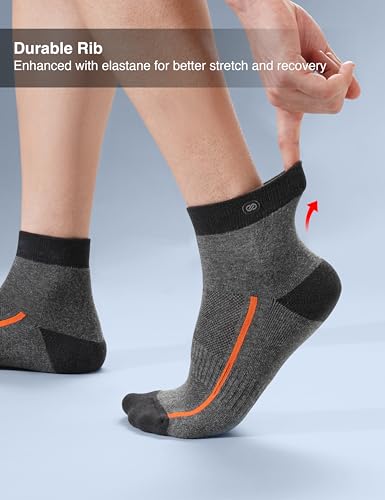 Image of Symbol Premium Men's Cotton Sports Socks Unisex | High Ankle Length | Odour-Free & Anti-bacterial | Cushioned Base | Available in Combo Packs