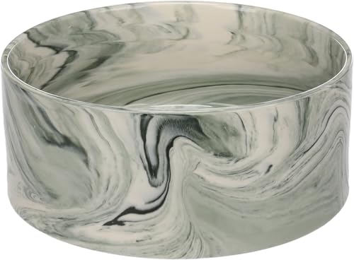 Hundenapf Keramik – rund – 1,2l – hundenapf keramik groß – grün – spülmaschinenfest – für große Hunde – Flamingo dog bowl baron