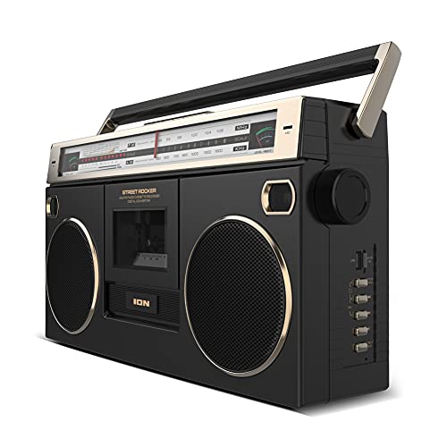 Ion STREET ROCKER GOLD SERIES LIMITED Audio 1980S-Style Portable Bluetooth Boombox Am/Fm Radio Cassette Player Recorder thumb #2