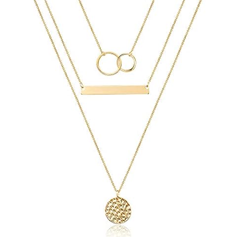 Turandoss Dainty Layered Necklace Cover