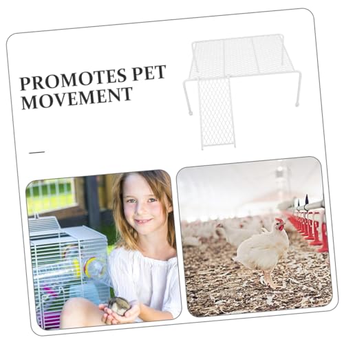 Table d'alimentation poulets avec échelle pour poulailler extérieur