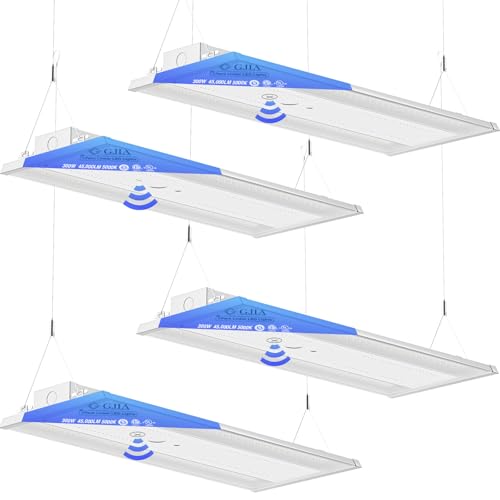G GJIA LED Linear High Bay Light 4-Pack, 300W...