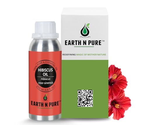 Image of Earth N Pure Hibiscus Oil (Gudhal Oil) Natural and Therapeutic Grade - 250 ml